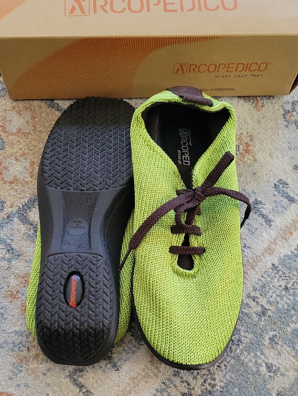Arcopedico LS Green Knit Shoes